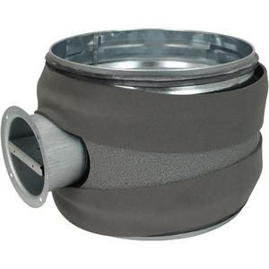 Handbediende regelklep 160mm Thermoduct 9mm geisoleerd