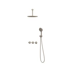 Afbouwdeel regendouche Combiset Bond 4 inbouwthermostaat gebor. nickel CSB4EXGNBFBC excl. inbouwbox