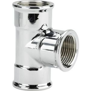 T-Stuk 3/4 messing/verchroomd VVE=5