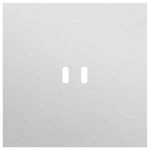 Enkelvoudige afdekplaat voor dubbele USB-C lader 155-74103