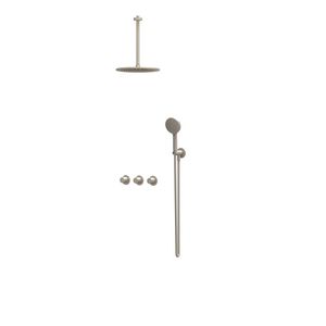 Afbouwdeel regendouche Combiset Bond 4 inbouwthermostaat gebor. nickel CSB4EXGNBFCA excl. inbouwbox