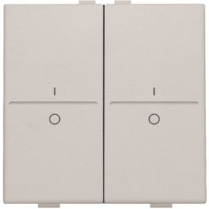 2-voudige toets met opdruk I en 0 RF schakelaar/knop l.grey