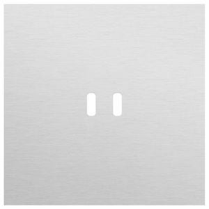 Enkelvoudige afdekplaat voor dubbele USB-C lader 155-74103