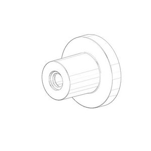 Houder universeel 60x100x60mm chr