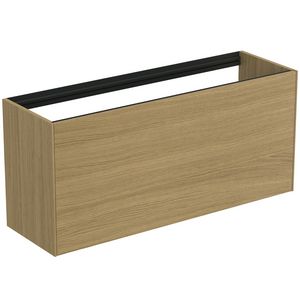 Conca wastafelmeubel 120x37x55cm 1 lade zonder afdekblad light oak