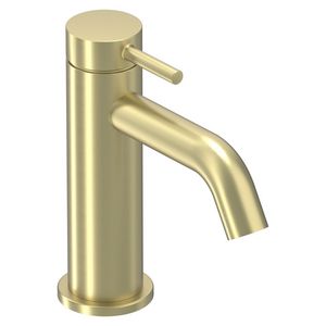 Wastafelmengkraan BOND S-size sprong 105mm coldstart geborsteld mat goud