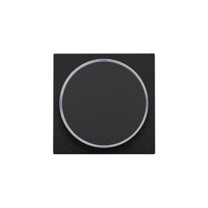 Afwerkingsset doorschijnende ring z. symbool 6A pianoblack