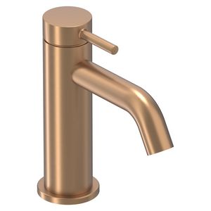 Wastafelmengkraan BOND S-size sprong 105mm coldstart geborsteld mat koper