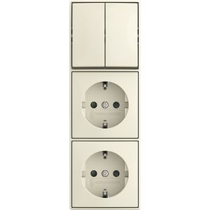 combinatie ra kv 3v serie opb b-AP wit