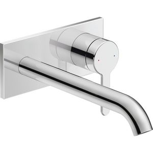 C.1 afbouwdeel tbv wandmengkraan chroom uitloop 225mm