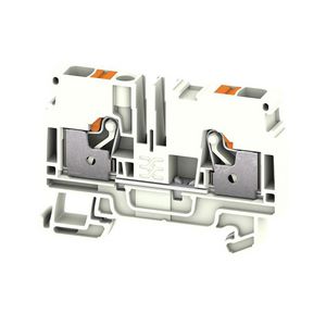 Aardklem PE terminal wit 6mm2 800 V connections: 2 N VVE=50