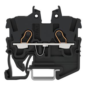 2-draads MINI-rijgklem bedieningsopening 1mm² zwart 2050-1205 VVE=100