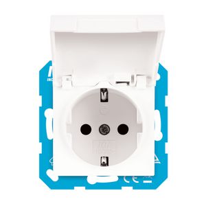 W.contactdoos RA met Klapdeksel en aanraakbev. E1 VVE=20