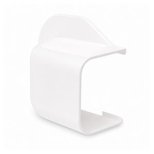 Muurafdekkap 125x75mm wit PVC RAL9010