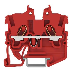 2-draads MINI-rijgklem bedieningsopening 1mm² rood 2050-1203 VVE=100