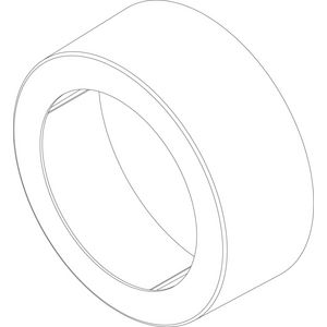 Afdekking handgatdeksel d197/145 zwart
