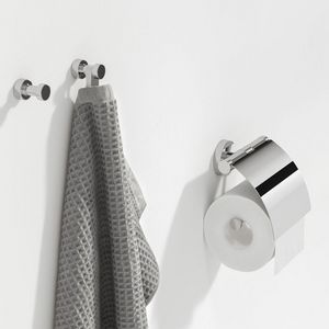 Closetrolhouder chroom met klep NEMOX