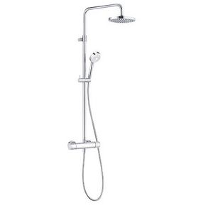 Logo 1s dual shower system Objekta chroom