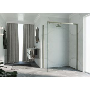 Kuadra 2 fh 101 ver.101-103cm helder glas rvs-look