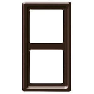 Afdekraam 2v IP44 A-w bruin