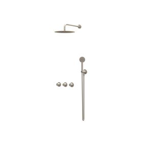 Afbouwdeel regendouche Combiset Bond 4 inbouwthermostaat gebor. nickel CSB4EXGNCCAA excl. inbouwbox