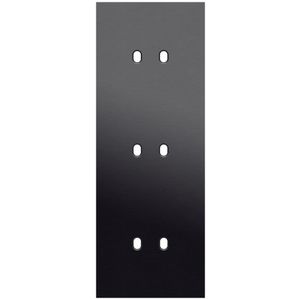 Drievoudige afdekpl. verticaal 71mm centerafstand drie tweev
