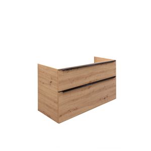 Onderkast F50A 80x50cm 2x la asymmetrisch met  greeplijst M4 Vintage Oak