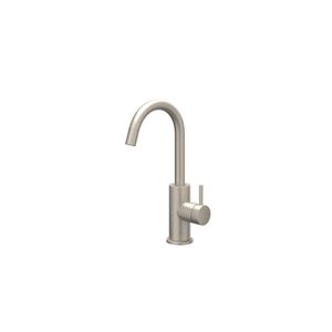 Wastafelmengkraan BOND draaibare uitloop sprong 125mm coldstart geborsteld nickel