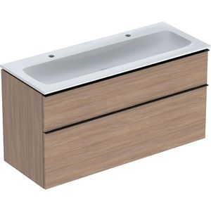 iCon set slim rim wt 120 met onderkast 2 laden eiken