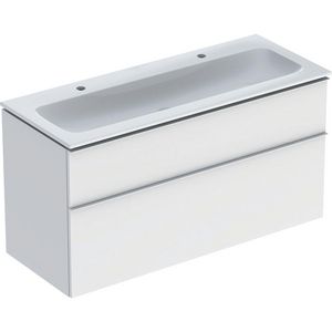 iCon set slim rim wt 120 met onderkast 2 laden wit mat