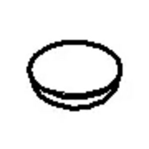 Afdekplaat 7x2,1mm Champagne gebors. (22kt Goud)