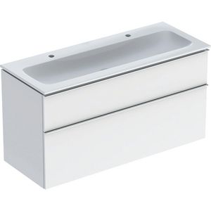 iCon set slim rim wt 120 met onderkast 2 laden wit/chroom