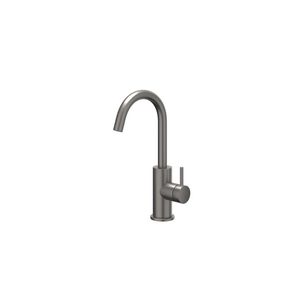 Wastafelmengkraan BOND draaibare uitloop sprong 125mm coldstart geborsteld metal black PVD