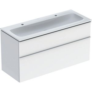 iCon set slim rim wt 120 met onderkast 2 laden wit/wit