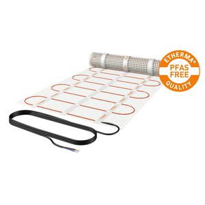 Verwarmingsmat extra dun 3.0mm, PFAS vrij, 100W/m2, 1.0m2, 2