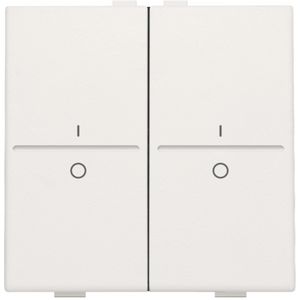 2-voudige toets met opdruk I en 0 RF schakelaar/knop white