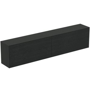 Conca wastafelmeubel 240x37x55cm 2 laden afdekblad zonder uitsnijding smoked oak