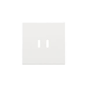 Afwerkingsset dubbele smart USB-C-lader white coated