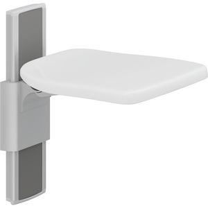 Opklapbaar zitje verstelbaar wandm. 320mm PLUS wit