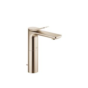 LISSÉ 1-hendel wasmengkraan verhoogde standpijp afvoer.Light Gold geb