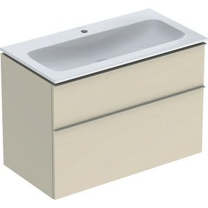 iCon set slim rim wt 90 met onderkast 2 laden zandgrijs