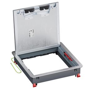 Dekselset metaal vierk.tapijtr.+inbouwframe 16/24m inspectie