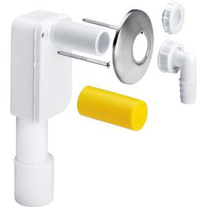 Inbouwsifon 40x50mm wit