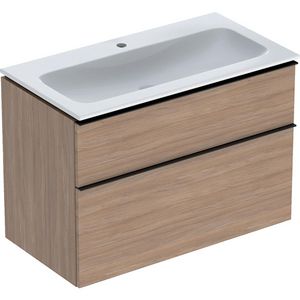 iCon set slim rim wt 90 Tect met onderkast 2 laden eiken