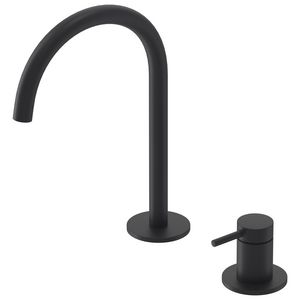 Wastafelmengkraan BOND 2-gats bladmontage sprong 171mm coldstart mat zwart