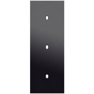 Drievoudige afdekpl. verticaal 71mm centerafstand drie enkel