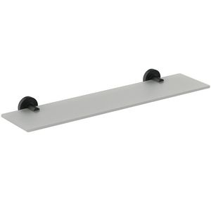 IOM glazen legplank 52cm van mat glas silk black (mat zwart) A9124XG