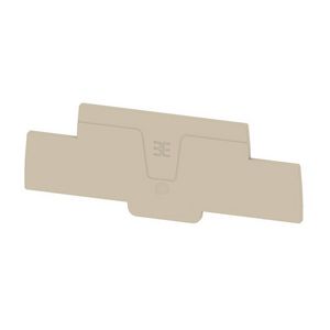Afsluit- eindplaat d.beige h:112.85mm b:2.1mm V VVE=20