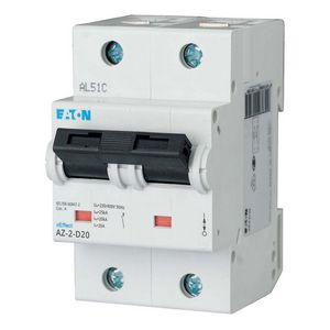 installatieautomaat (MCB) AZ D-karakteristiek 20A 2-polig 25kA