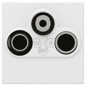 Contactdoos R/TV/SAT 2 modulen Mosaic